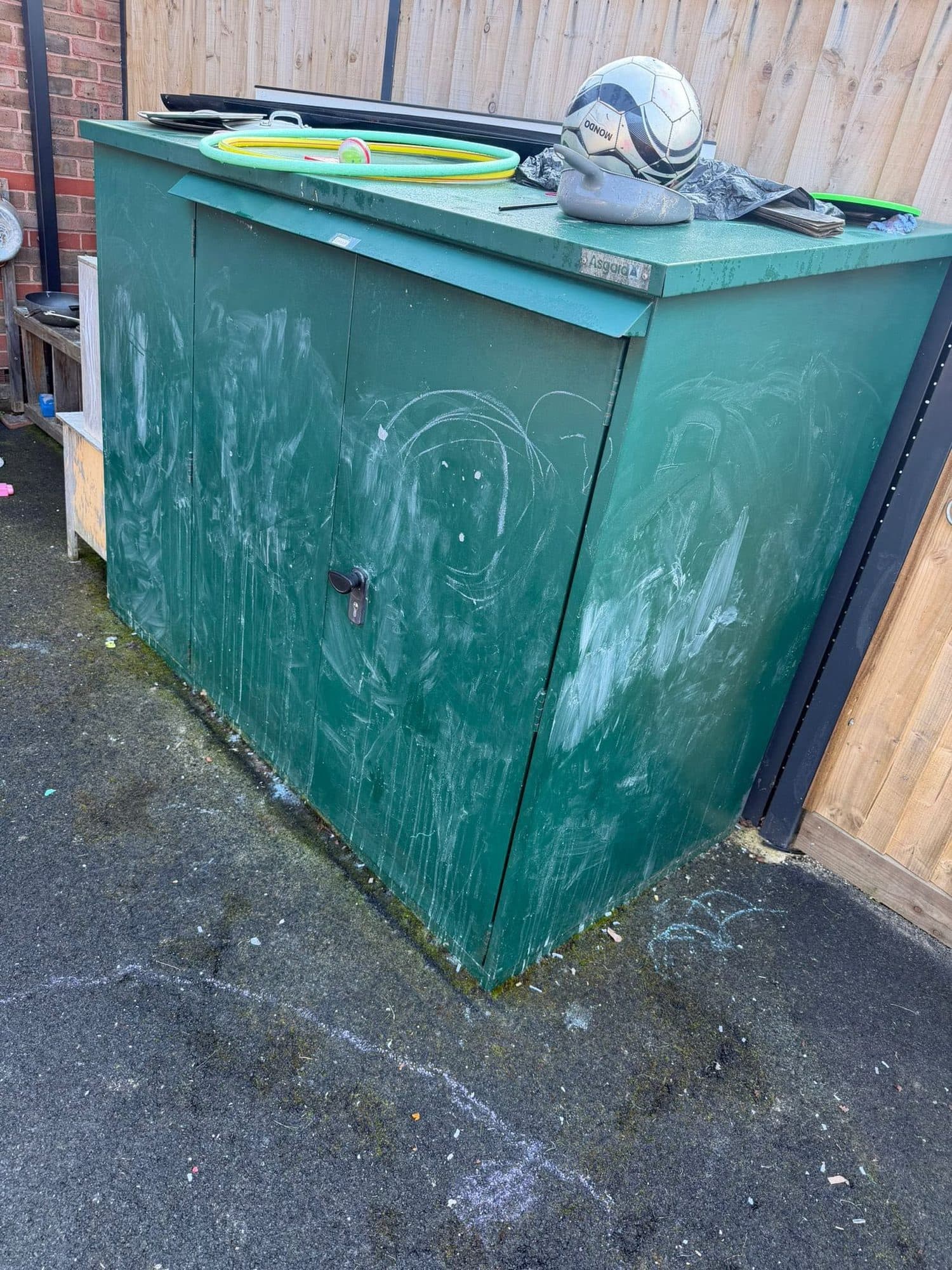 Graffiti Removal before